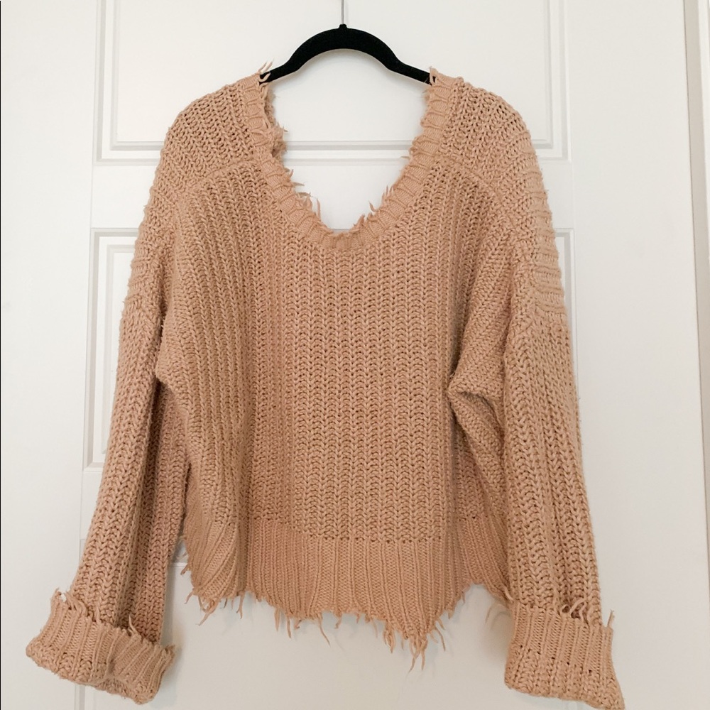 Wild Fox open back sweater